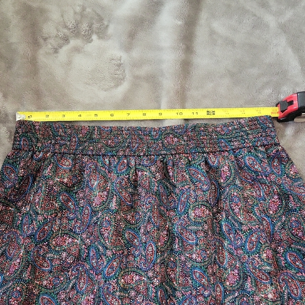 LOFT Paisley Print Women's L Skirt - Picture 5 of 6